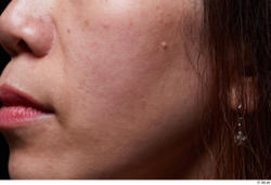 Face Mouth Nose Cheek Hair Skin Woman Asian Slim Studio photo references